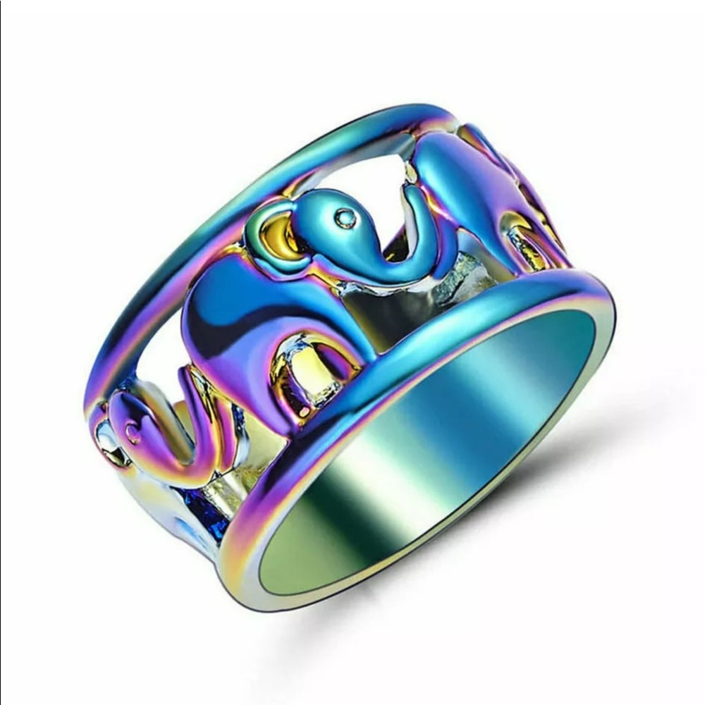BRAND NEW 18KTRGF ELEPHANT RING - Picture 6 of 8